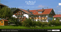 Desktop Screenshot of ferienhof-metzeler.de